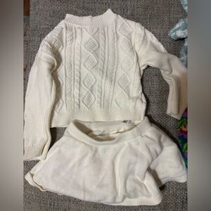 GAP Cream Knit Kids Matching Set